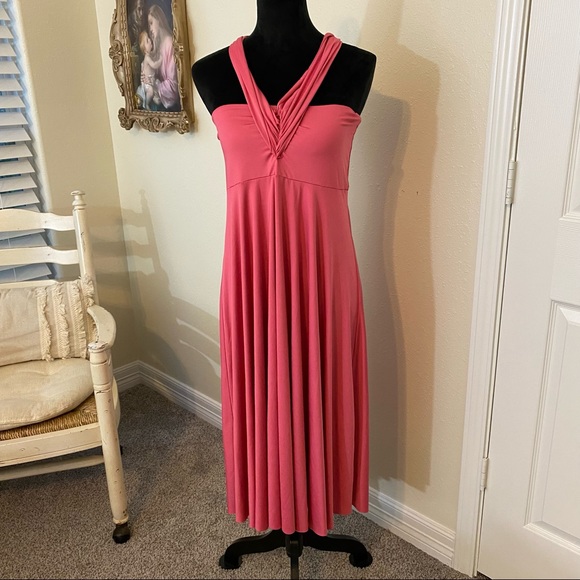 Dresses & Skirts - Convertible Dress Skirt pink waist 30”elastic waist strapless belted
